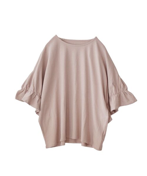 e-zakkamania stores(イーザッカマニアストアーズ)の「キャンディースリーブ カットソー(Tシャツ/カットソー・レディース・ライトベージュ/スモークピンク/ブラック・M)」の19枚目の写真