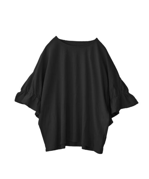 e-zakkamania stores(イーザッカマニアストアーズ)の「キャンディースリーブ カットソー(Tシャツ/カットソー・レディース・ライトベージュ/スモークピンク/ブラック・M)」の20枚目の写真