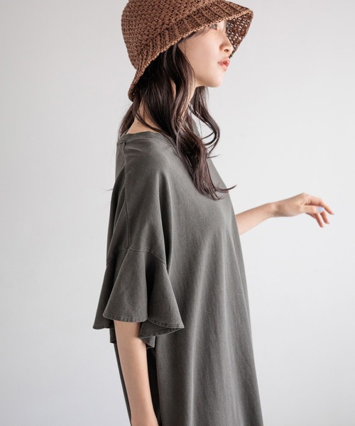 LOWRYS FARM(ローリーズファーム)の「BIGフリルワンピースSS 113588(ワンピース・レディース・アイボリー/ブルー/チャコールグレー・FREE)」の17枚目の写真