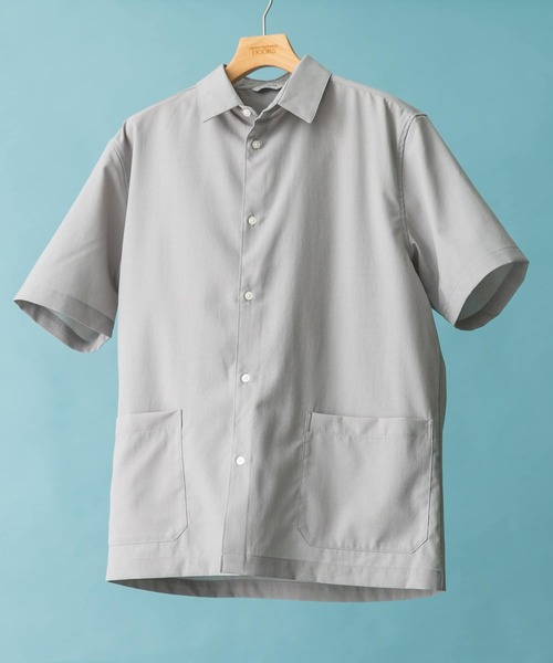 URBAN RESEARCH DOORS（アーバンリサーチドアーズ）の「『UR TECH DRYLUXE』『イージーケア/速乾』レギュラーカラーシャツ（シャツ/ブラウス・メンズ・ブラウン系その他/ライトグレー/ネイビー/ブルー/ブラック/ブラウン/ベージュ系その他/グレー系その他・X-LARGE/LARGE/MEDIUM）」の9枚目の写真