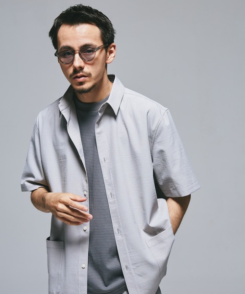 URBAN RESEARCH DOORS（アーバンリサーチドアーズ）の「『UR TECH DRYLUXE』『イージーケア/速乾』レギュラーカラーシャツ（シャツ/ブラウス・メンズ・ブラウン系その他/ライトグレー/ネイビー/ブルー/ブラック/ブラウン/ベージュ系その他/グレー系その他・X-LARGE/LARGE/MEDIUM）」の10枚目の写真