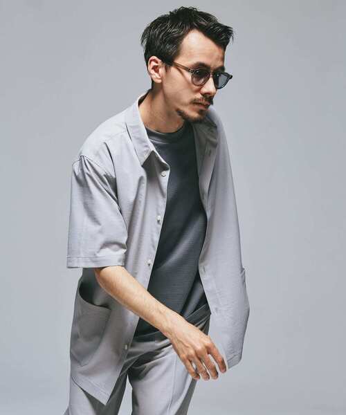 URBAN RESEARCH DOORS（アーバンリサーチドアーズ）の「『UR TECH DRYLUXE』『イージーケア/速乾』レギュラーカラーシャツ（シャツ/ブラウス・メンズ・ブラウン系その他/ライトグレー/ネイビー/ブルー/ブラック/ブラウン/ベージュ系その他/グレー系その他・X-LARGE/LARGE/MEDIUM）」の12枚目の写真