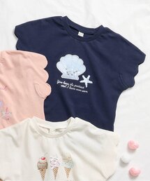 apres les cours（アプレレクール）の「アイス・シェルモチーフスカラップTシャツ（Tシャツ/カットソー・キッズ）」