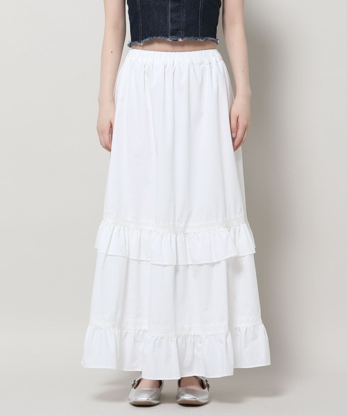 3.3 Field Trip （3.3フィールドトリップ）の「3.3 Field Trip／レーススカート（スカート・レディース・ブラック/ホワイト・FREE）」の19枚目の写真