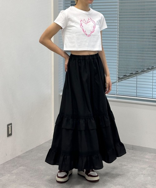 3.3 Field Trip （3.3フィールドトリップ）の「3.3 Field Trip／レーススカート（スカート・レディース・ブラック/ホワイト・FREE）」の10枚目の写真