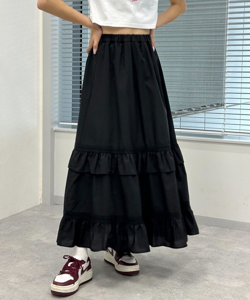 3.3 Field Trip （3.3フィールドトリップ）の「3.3 Field Trip／レーススカート（スカート・レディース・ブラック/ホワイト・FREE）」の8枚目の写真
