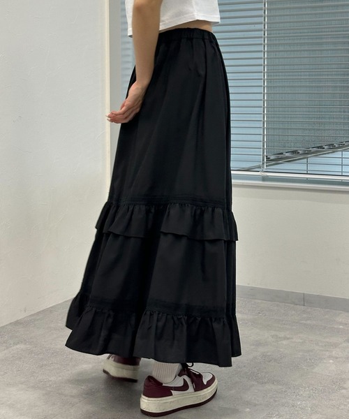 3.3 Field Trip （3.3フィールドトリップ）の「3.3 Field Trip／レーススカート（スカート・レディース・ブラック/ホワイト・FREE）」の7枚目の写真