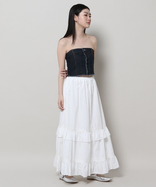 3.3 Field Trip （3.3フィールドトリップ）の「3.3 Field Trip／レーススカート（スカート・レディース・ブラック/ホワイト・FREE）」の5枚目の写真