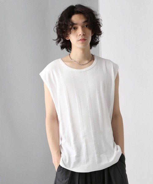 HARE（ハレ）の「【Robert P.Miller×HARE】2ピースBIGノースリーブ(HARE)（Tシャツ/カットソー・メンズ・ホワイト/ブラック・SMALL/MEDIUM）」の5枚目の写真