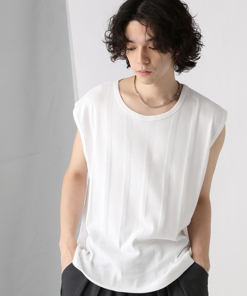 HARE（ハレ）の「【Robert P.Miller×HARE】2ピースBIGノースリーブ(HARE)（Tシャツ/カットソー・メンズ・ホワイト/ブラック・SMALL/MEDIUM）」の6枚目の写真