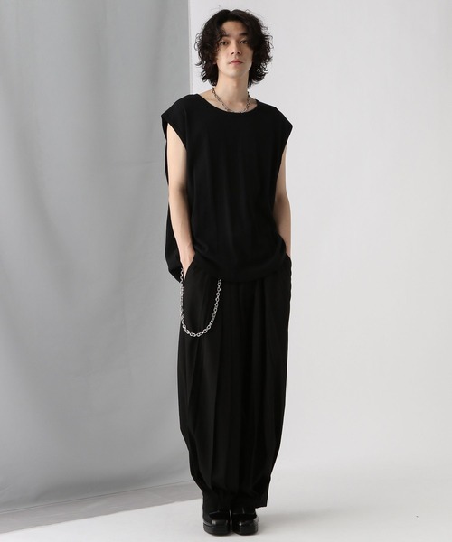 HARE（ハレ）の「【Robert P.Miller×HARE】2ピースBIGノースリーブ(HARE)（Tシャツ/カットソー・メンズ・ホワイト/ブラック・SMALL/MEDIUM）」の8枚目の写真