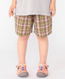 SHIPS KIDS:100～130cm / コットン チェック ショート パンツ