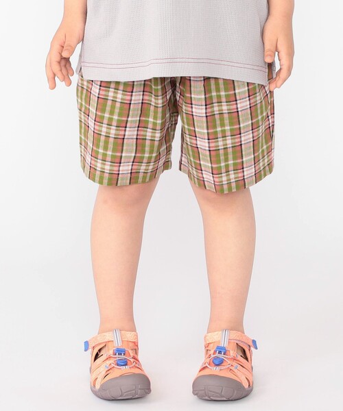 【セール】SHIPS KIDS:100～130cm / コットン チェック ショート パンツ（その他パンツ）｜SHIPS（シップス）