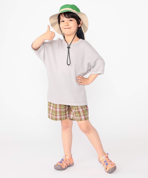 SHIPS（シップス）の「SHIPS KIDS:100～130cm / コットン チェック ショート パンツ（その他パンツ・キッズ・ライトグリーン/ネイビー・100/110/120/130）」の10枚目の写真