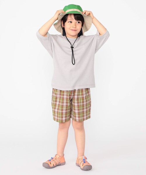 SHIPS（シップス）の「SHIPS KIDS:100～130cm / コットン チェック ショート パンツ（その他パンツ・キッズ・ライトグリーン/ネイビー・100/110/120/130）」の11枚目の写真