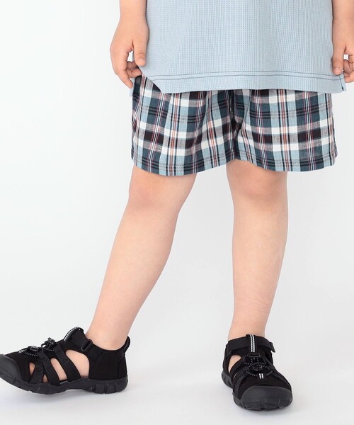 SHIPS（シップス）の「SHIPS KIDS:100～130cm / コットン チェック ショート パンツ（その他パンツ・キッズ・ライトグリーン/ネイビー・100/110/120/130）」の12枚目の写真