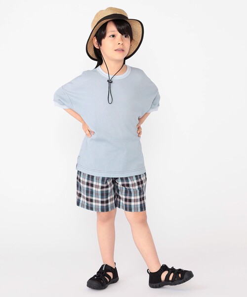 SHIPS（シップス）の「SHIPS KIDS:100～130cm / コットン チェック ショート パンツ（その他パンツ・キッズ・ライトグリーン/ネイビー・100/110/120/130）」の14枚目の写真
