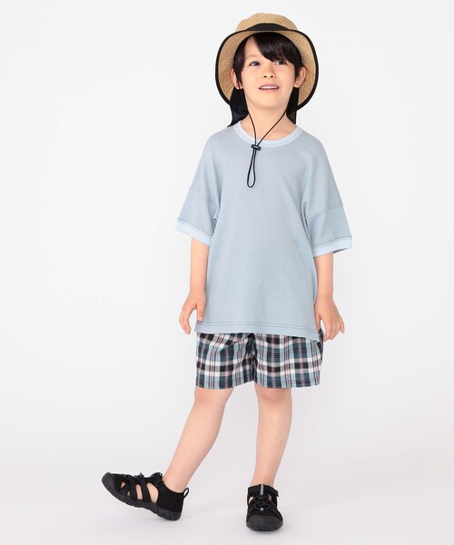 SHIPS（シップス）の「SHIPS KIDS:100～130cm / コットン チェック ショート パンツ（その他パンツ・キッズ・ライトグリーン/ネイビー・100/110/120/130）」の15枚目の写真