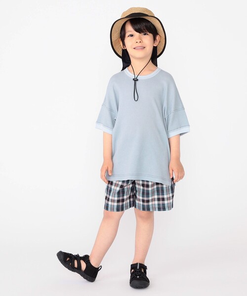 SHIPS（シップス）の「SHIPS KIDS:100～130cm / コットン チェック ショート パンツ（その他パンツ・キッズ・ライトグリーン/ネイビー・100/110/120/130）」の16枚目の写真