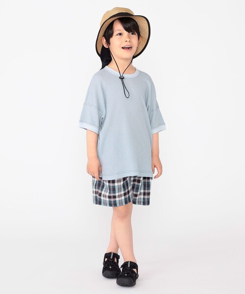 SHIPS（シップス）の「SHIPS KIDS:100～130cm / コットン チェック ショート パンツ（その他パンツ・キッズ・ライトグリーン/ネイビー・100/110/120/130）」の17枚目の写真