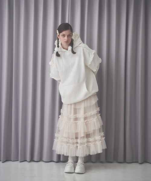 Lovilyn（ラヴィリン）の「フリル裏起毛バブみパーカー