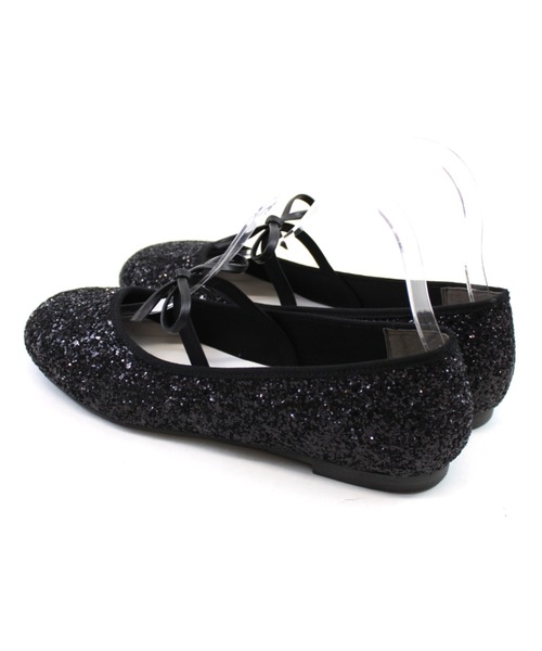 VIVIAN（ヴィヴィアン）の「ラウンドトゥリボンストラップフラットシューズ ZOZOTOWN+オフィシャルサイト限定商品（バレエシューズ・レディース・ブラック×グレー/レッド/シルバー系その他5/ブラック・S/M/L/LL）」の12枚目の写真