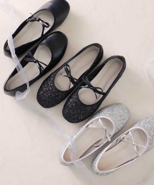 ラウンドトゥリボンストラップフラットシューズ ZOZOTOWN+オフィシャル