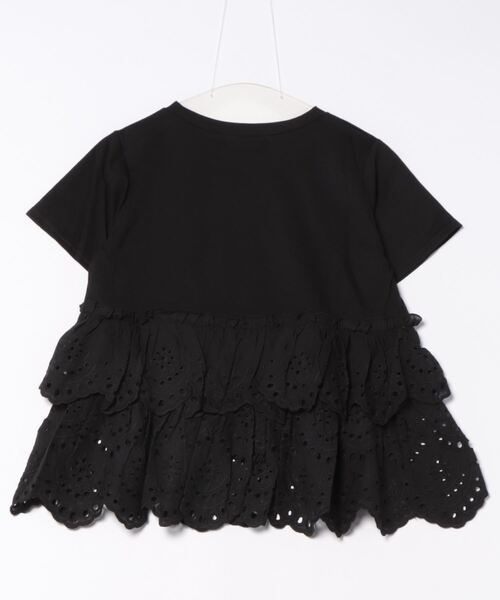 INTERPLANET（インタープラネット）の「スカラップレースティアード切替プルオーバー（Tシャツ/カットソー・レディース・ブラック/オフホワイト・FREE）」の20枚目の写真