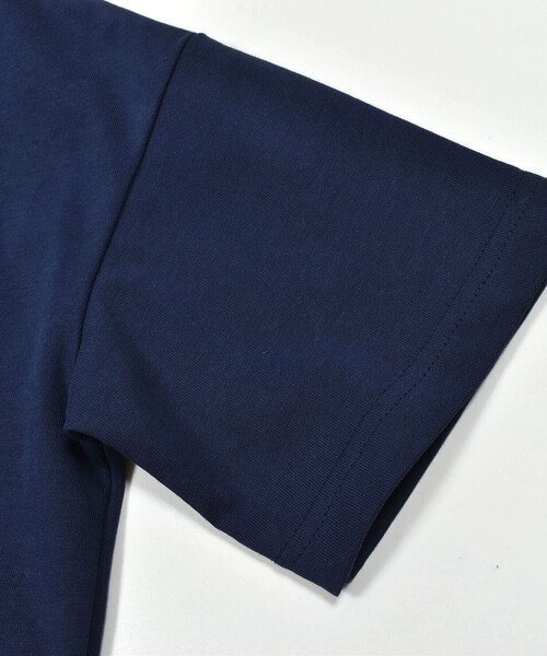 セール】【接触冷感】海フォトプリントロゴ天竺Tシャツ(100