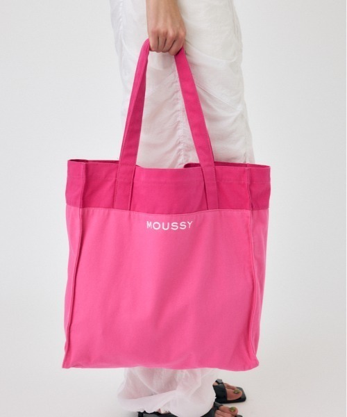 MOUSSY(マウジー)の「MOUSSY EVERYDAY トートバッグ(トートバッグ・レディース・ホワイト/ブラック/レッド/ブルー/グリーン/ピンク/イエロー/パープル/オレンジ・FREE)」の7枚目の写真