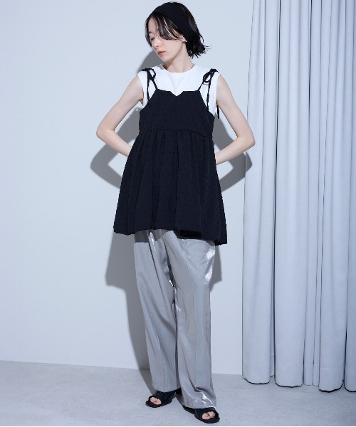 seventenbymihokawahito バルーンチュニック セール】ドットバルーンチュニック（チュニック）｜leimn