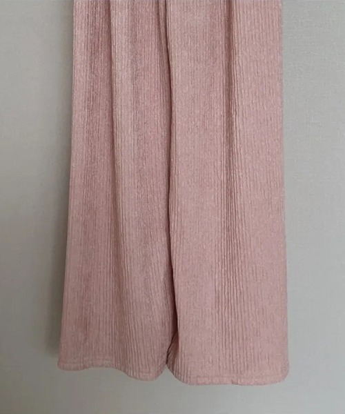 deux amour（ドゥーザムール）の「プリーツ加工ティアードキャミ＋ワイドパンツセットアップ（その他パンツ・レディース・ホワイト/ピンク/ベージュ/ブラック・FREE）」の12枚目の写真