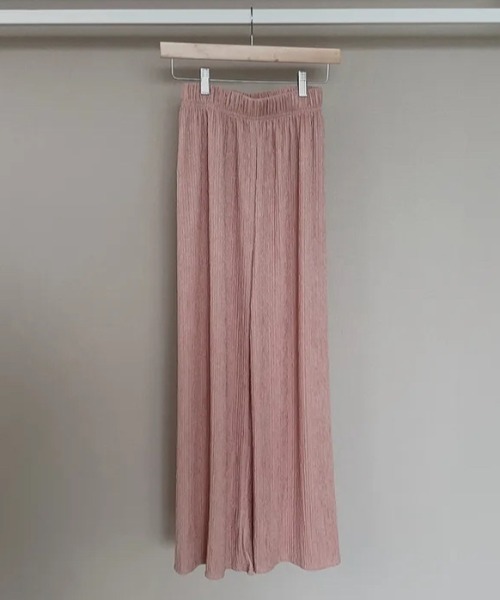 deux amour（ドゥーザムール）の「プリーツ加工ティアードキャミ＋ワイドパンツセットアップ（その他パンツ・レディース・ホワイト/ピンク/ベージュ/ブラック・FREE）」の11枚目の写真