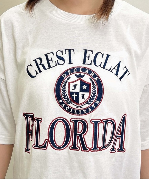 INGNI（イング）の「カレッジロゴショートTシャツ／Ａ（Tシャツ/カットソー・レディース・オフホワイト/チャコールグレー/オートミール・M）」の16枚目の写真