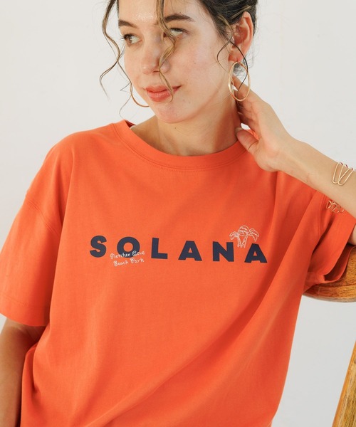 BAYFLOW（ベイフロー）の「[滑らかな肌触り]プレイフルシルケットアソートロゴＴ（Tシャツ/カットソー・レディース・オフホワイト/カーキ/オレンジ/ネイビー・FREE）」の16枚目の写真
