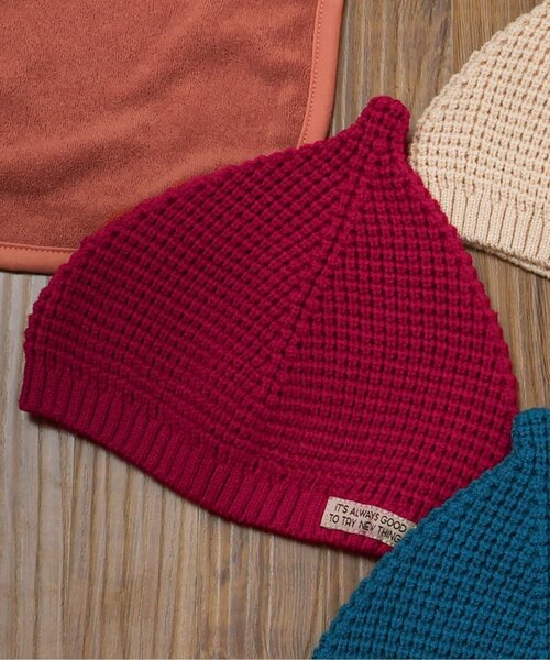 BREEZE（ブリーズ）の「カラフルとんがりニット帽（その他ベビーウェア・キッズ・ブルー/アイボリー/イエロー/レッド・46/48）」の2枚目の写真