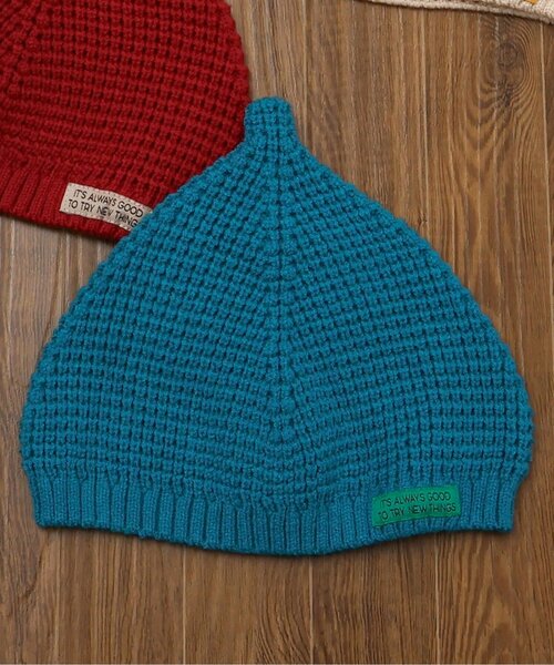 BREEZE（ブリーズ）の「カラフルとんがりニット帽（その他ベビーウェア・キッズ・ブルー/アイボリー/イエロー/レッド・46/48）」の4枚目の写真
