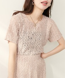 natural couture | フラワーチュールレースTOPS(Tシャツ/カットソー)