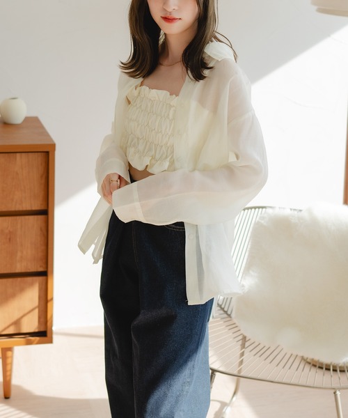 favclo.（ファブクロ）の「bustier × sheer shirt set