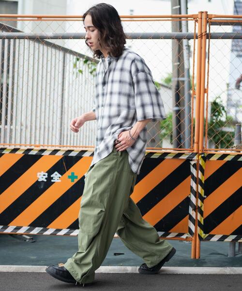 WEGO（ウィゴー）の「WEGO/チェックシアーガーゼシャツ（シャツ/ブラウス・メンズ・その他2/その他1・MEDIUM/LARGE）」の9枚目の写真