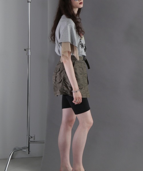 ROSE BUD（ローズバッド）の「レイヤードベルトスカート（スカート・レディース・ブラック/カーキ・FREE）」の16枚目の写真