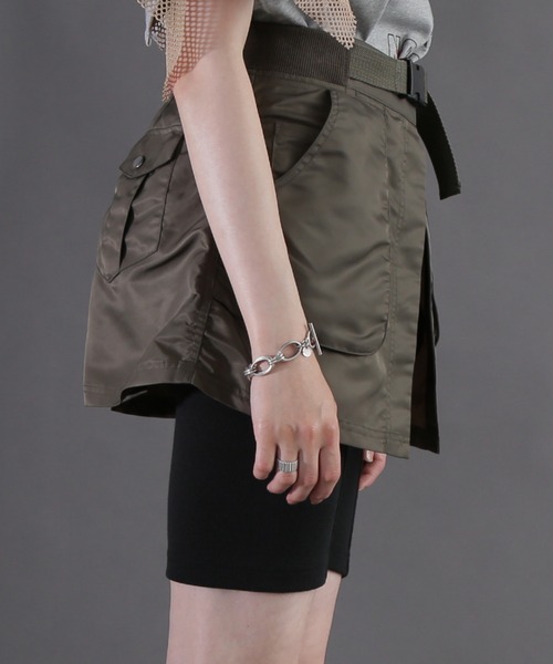 ROSE BUD（ローズバッド）の「レイヤードベルトスカート（スカート・レディース・ブラック/カーキ・FREE）」の13枚目の写真