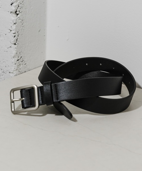 SMELLY（スメリー）の「マットスクエアベルト（ベルト・レディース・ブラック/ブラウン・-）」の2枚目の写真