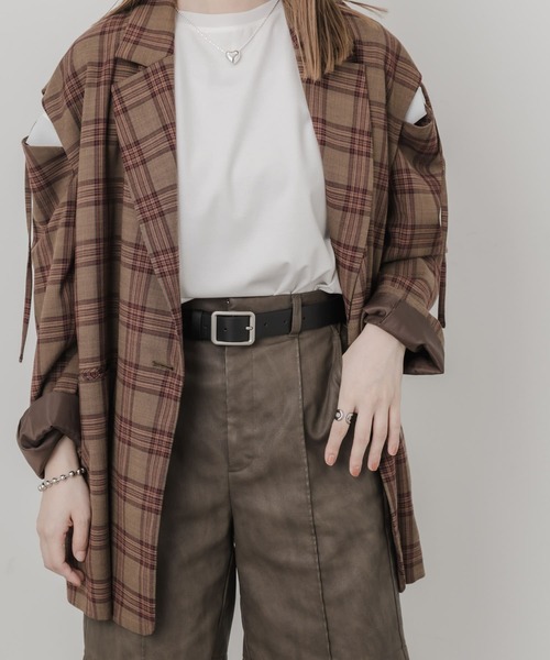 SMELLY（スメリー）の「マットスクエアベルト（ベルト・レディース・ブラック/ブラウン・-）」の13枚目の写真