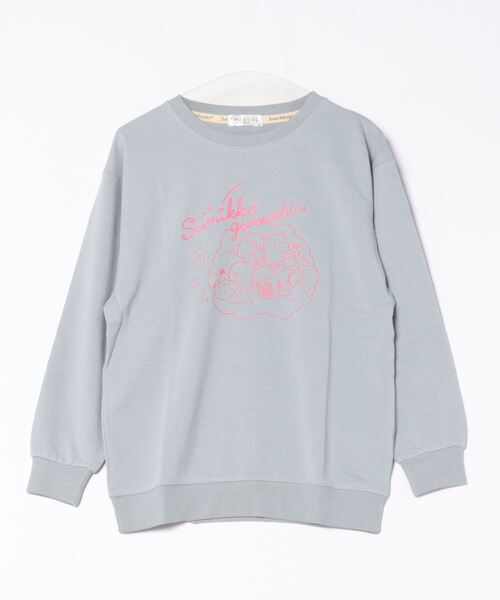RUGGEDWORKS（ラゲッドワークス）の「【完売】《 すみっコぐらし 》 裏毛 トレーナー（スウェット・レディース・ネイビー/ピンク/ブルーグレー・M/L）」の2枚目の写真