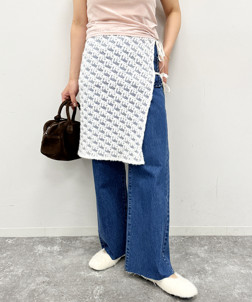 セール】リボンストレッチラップスカート（スカート）｜U by  