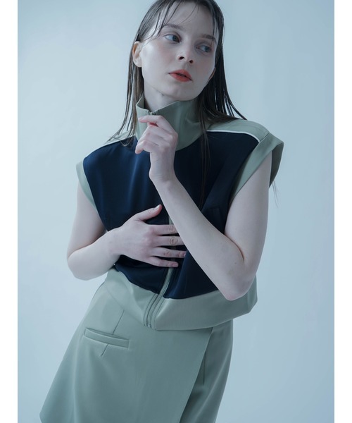 【セール】BICOLOR JERSEY TOPS（ベスト）｜:ETHROF（イーサオブ） 6,800円