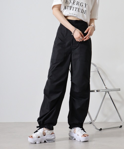 atONE(アットワン)の「合繊ツイールタックジョガーパンツ(その他パンツ・レディース・ライトグレー/ブラック/オフホワイト・F)」の22枚目の写真