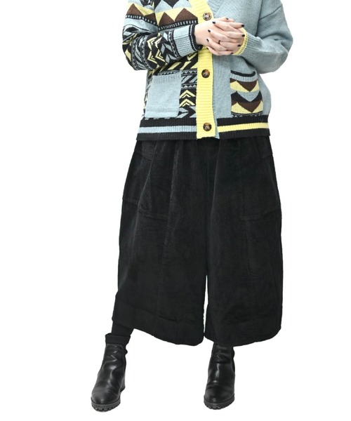 コーデュロイ フレアワイドパンツ（その他パンツ）｜ABBEY MARKET（アビーマーケット）