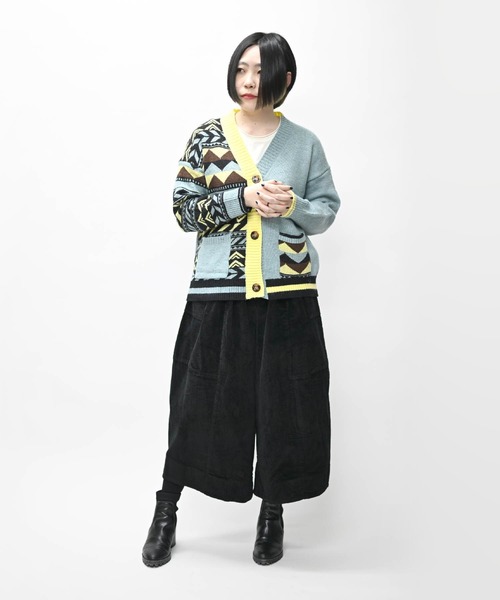 MARAI（マーライ）の「コーデュロイ フレアワイドパンツ（その他パンツ・レディース・ホワイト/グレー/ブラック/ベージュ/ブラウン・FREE）」の13枚目の写真